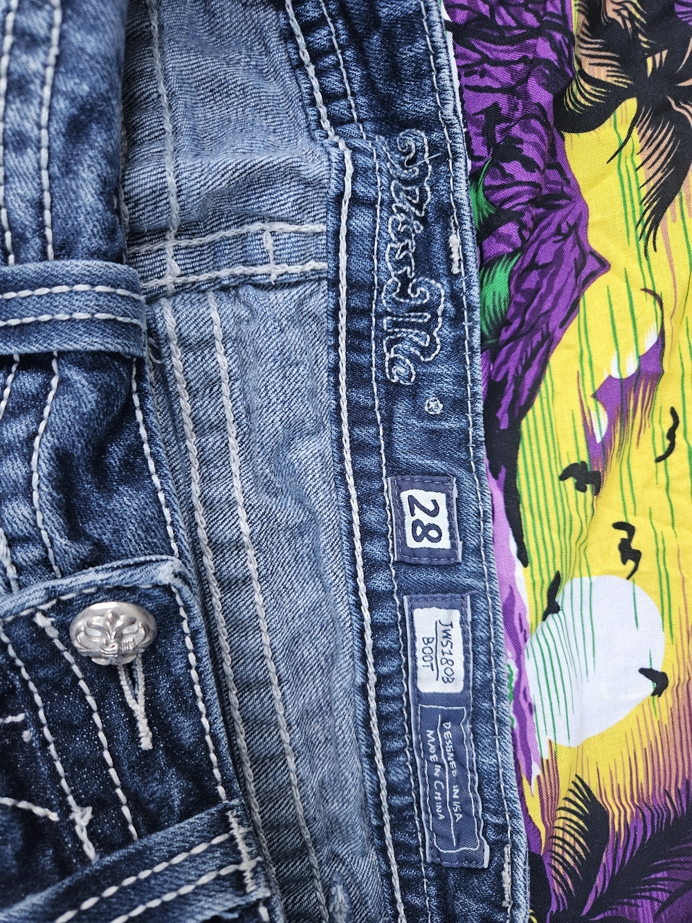 Miss Me Boot Cut Jeans - Picture 3 of 6